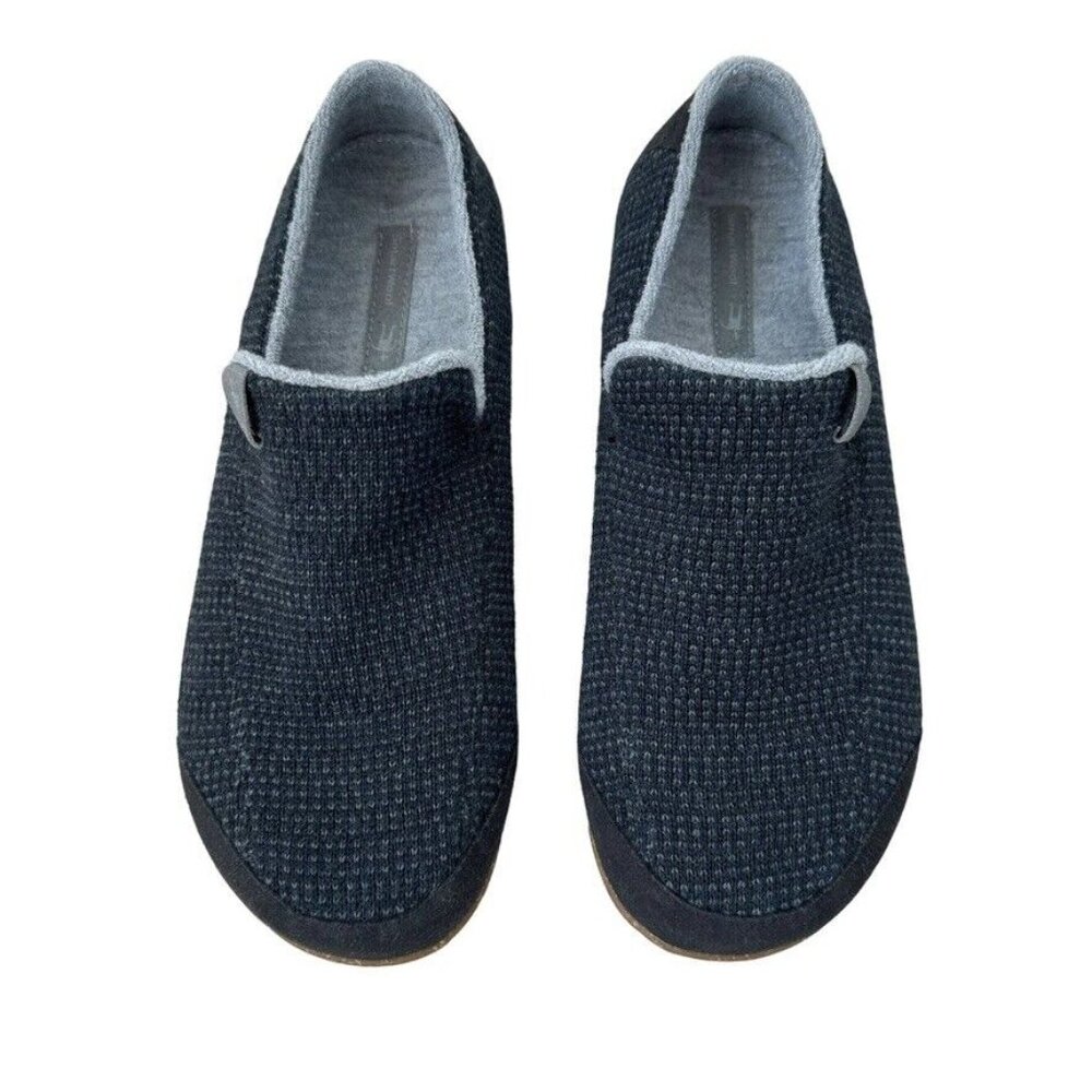 Smartwool Womens Mocaroon Slippers Wool Blend Navy Blue Sz 8